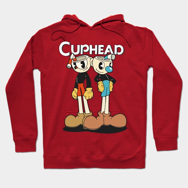 Cuphead and Mugman Hoodie by TeeDraw